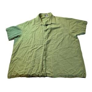 Old Navy Dress Shirt Men’s Size‎ 3XL Short Sleeve Green